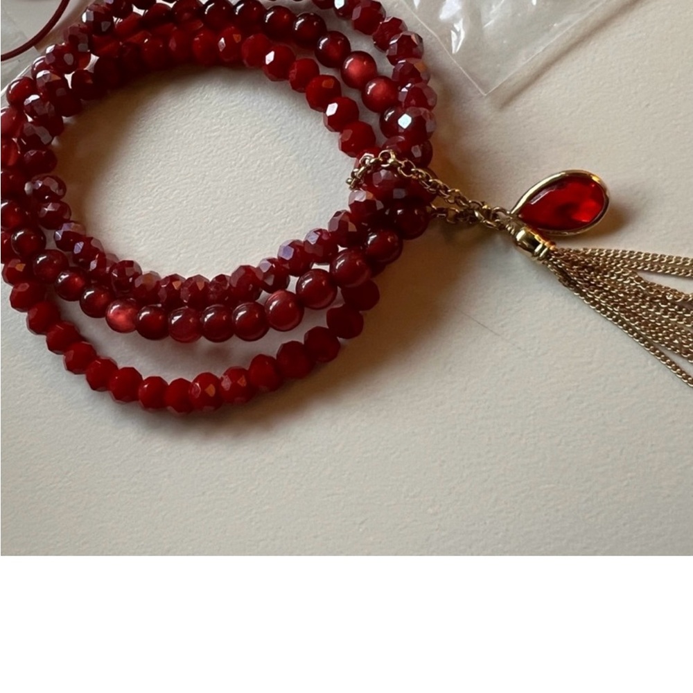Garnet Stretch Bracelet New